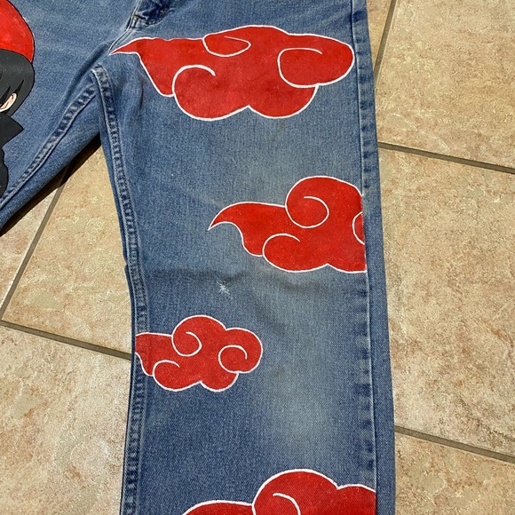 Custom Itachi Uchiha jeans! (Wranglers) - Picture 4 of 7